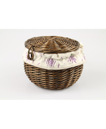 Prútená dózička Lavender